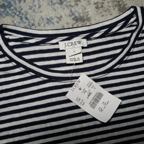 J. Crew Factory Striped Tie Back Short Sleeve Tee Size Small - Picture 4 of 7